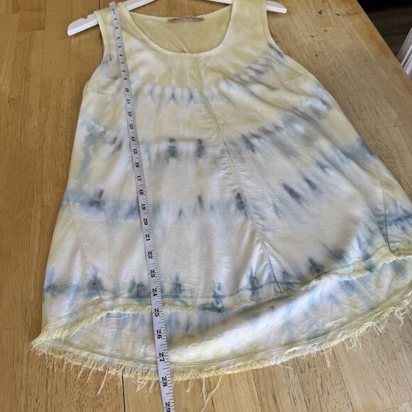 XCVI Wearables Twill Rayden Tank Tie Dye Frayed Hem Lightweight Pristine XS - Picture 7 of 9